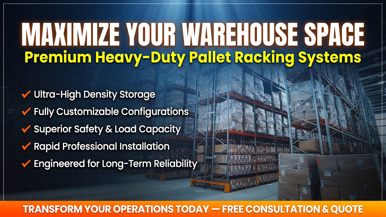 Maximize Your Warehouse Space - Premium Heavy-Duty Pallet Racking Systems | UM Storage Systems