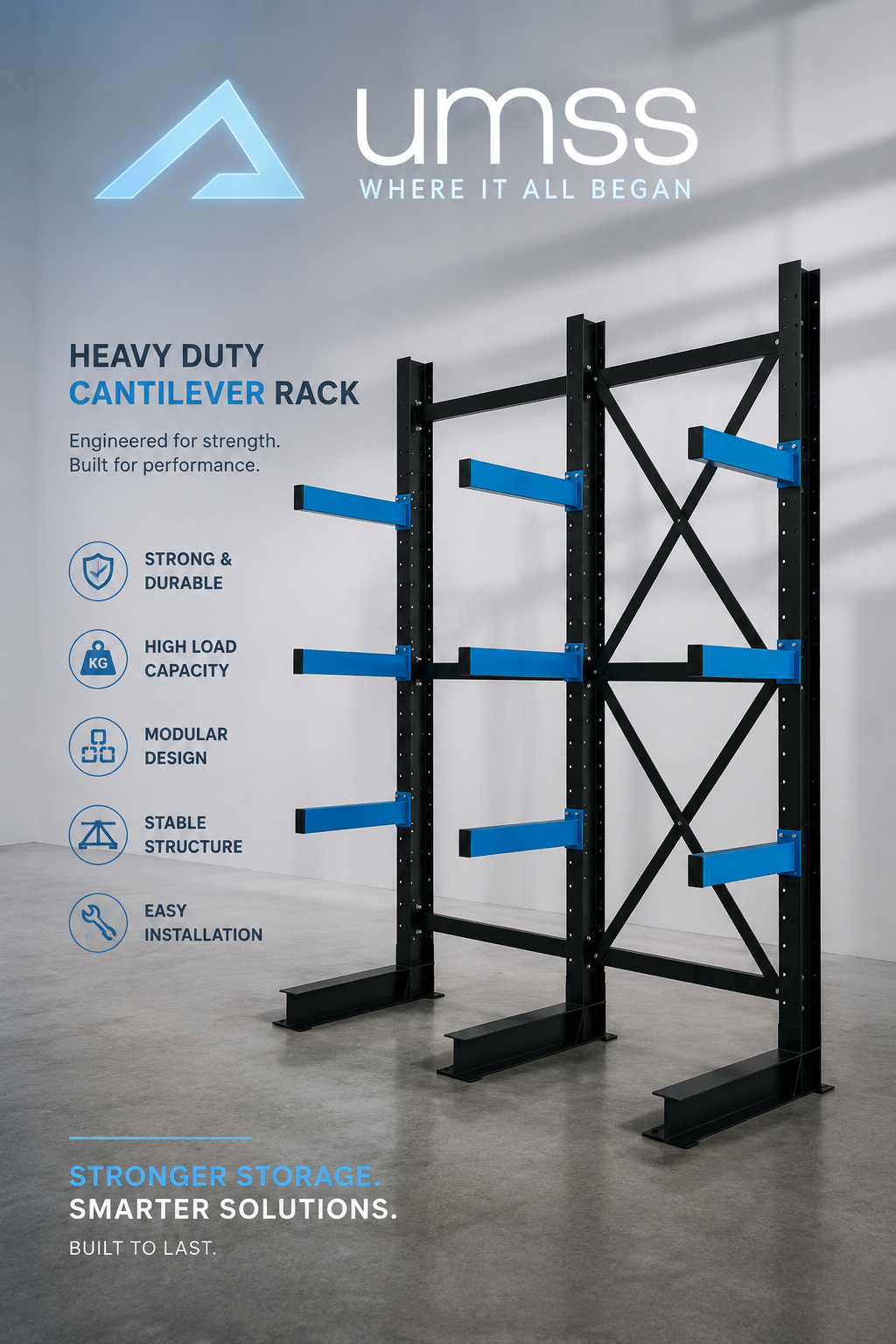 Cantilever Racking UK - Heavy Duty Cantilever Rack | UM Storage Systems