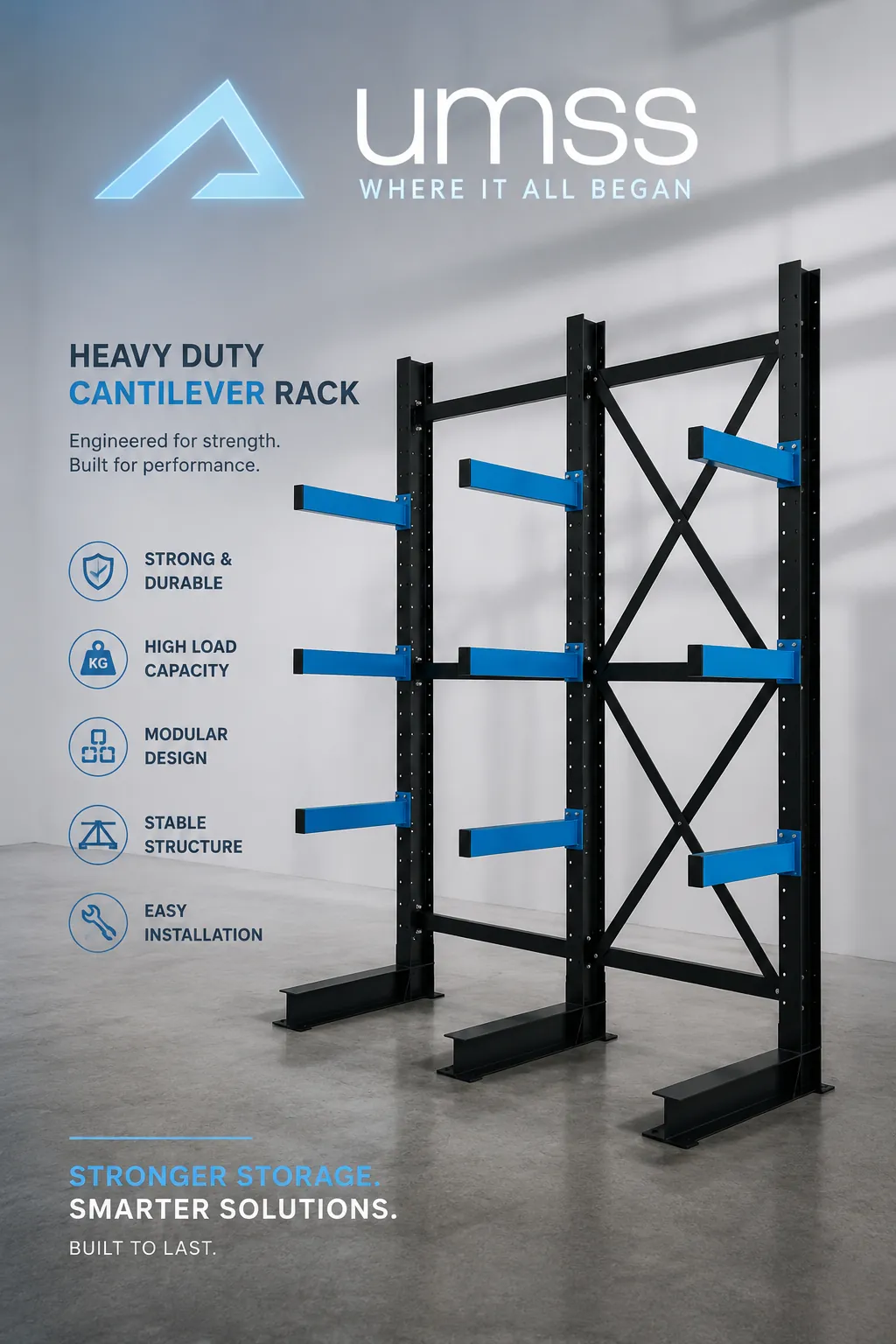 Cantilever Racking UK - Heavy Duty Cantilever Rack | UM Storage Systems