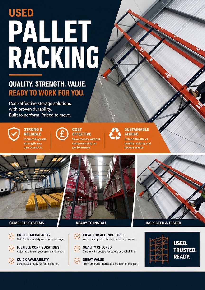 Used Pallet Racking UK - Quality, Strength, Value | UM Storage Systems